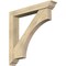 Ekena Millwork Westlake Traditional Rough Sawn Bracket w/ Offset Brace, Douglas Fir, 6"W x 38"D x 38"H BKT0604X38X38WTL01RDF - alternate 1